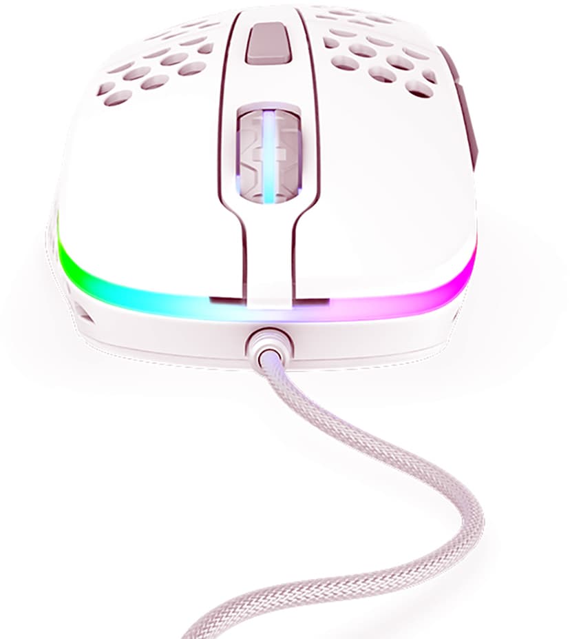 Xtrfy M4 RGB Gaming Mouse White Langallinen 16000dpi Hiiri