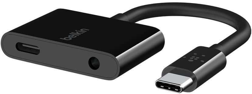Belkin USB-C Audio + Charge Adapter 24 pin USB-C Uros 24 pin USB-C, Mini-phone 3.5 mm Naaras
