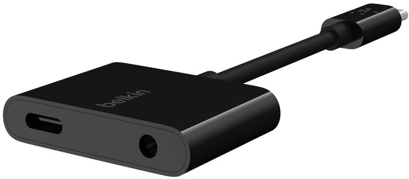 Belkin USB-C Audio + Charge Adapter 24 pin USB-C Uros 24 pin USB-C, Mini-phone 3.5 mm Naaras