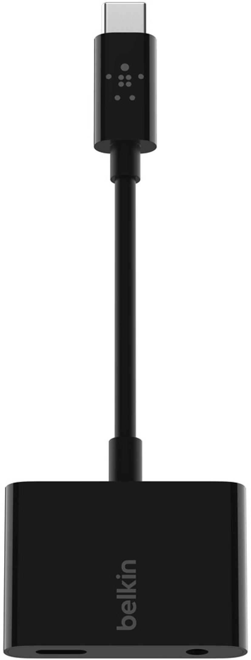 Belkin USB-C Audio + Charge Adapter 24 pin USB-C Uros 24 pin USB-C, Mini-phone 3.5 mm Naaras