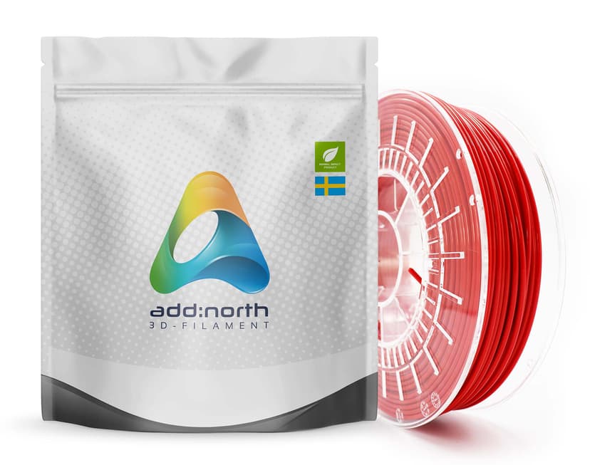 Addnorth PETG - 1.75mm- 750g - Röd
