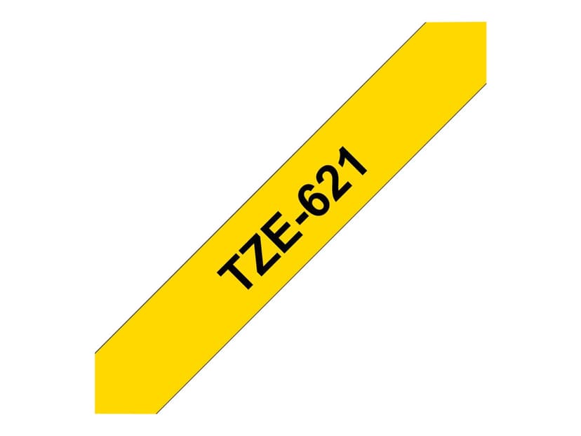 Brother Tape TZE-621 9mm Svart/Gul