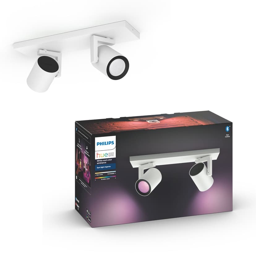 Philips Hue Argenta White/Color 2x5,7W Vit