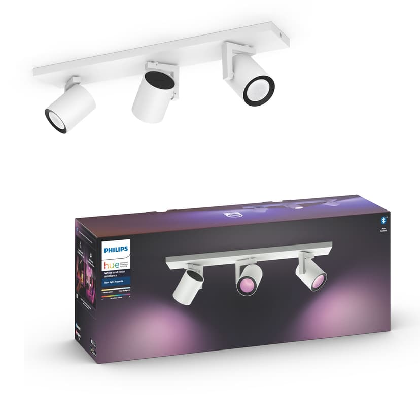 Philips Hue Argenta White/Color 3x5,7W Vit