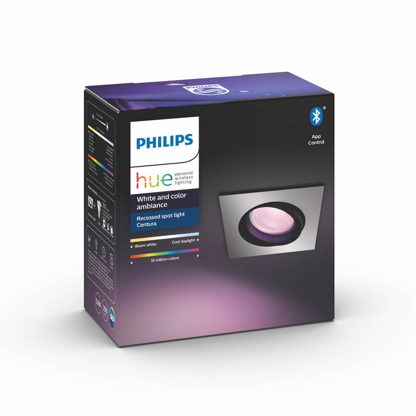 Philips Hue Centura White/Color Spot Square Silver