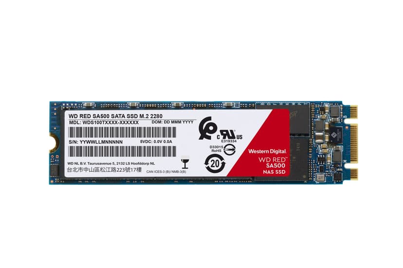 WD Red SA500 NAS SSD 500GB M.2 2280 SATA-600 (WDS500G1R0B) | Dustin.dk