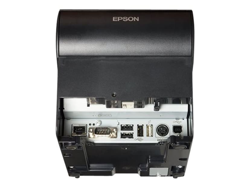 Epson TM-T88VI-IHUB EPOS USB/RS232/ETH ja virtasovitin Musta