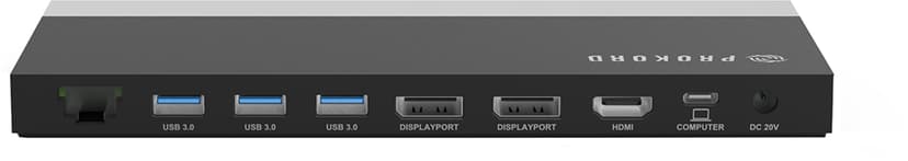 Prokord Workplace Dockingstation Charging 2xDP USB 3.2 Gen 1 (3.1 Gen 1) Type-C