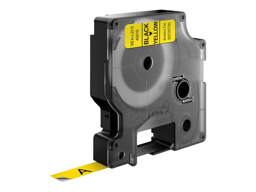 Dymo Tape D1 9mm Sort/Gul