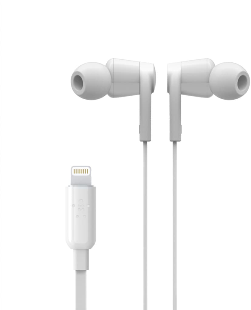Belkin Earphones Lightning With Mic In-ear Hörlurar Lightning Stereo