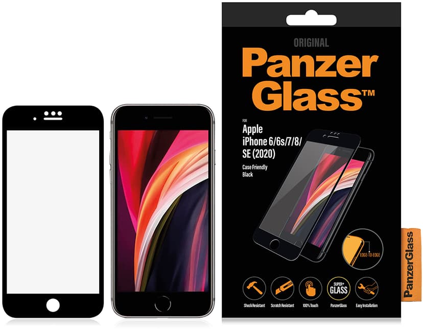 Panzerglass Case Friendly Apple - iPhone 6,
Apple - iPhone 6s,
Apple - iPhone 7,
Apple - iPhone 8,
Apple - iPhone SE 2020,
Apple - iPhone SE 2022