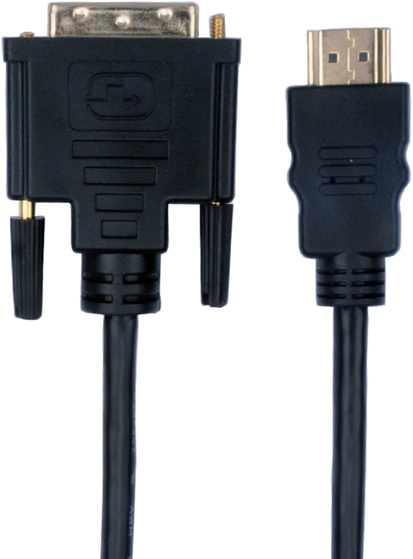 Prokord HDMI-Cabel - DVI-D 1.8m 1.8m HDMI-tyyppi A (vakio) DVI-D Musta