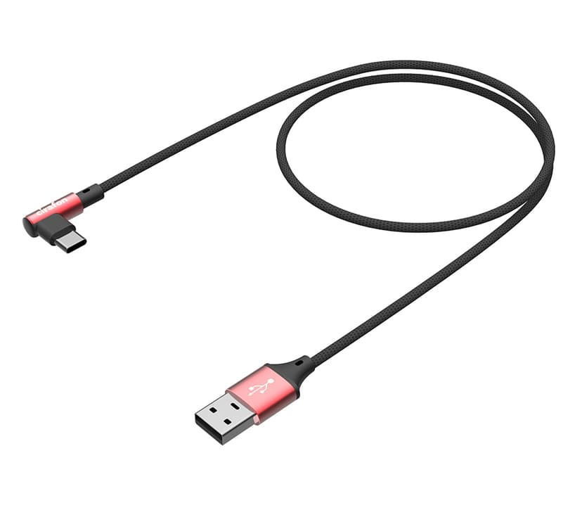 Cirafon Sync/Charge Cable USB-C USB 1.0m Black/Red Q 1m USB A USB C