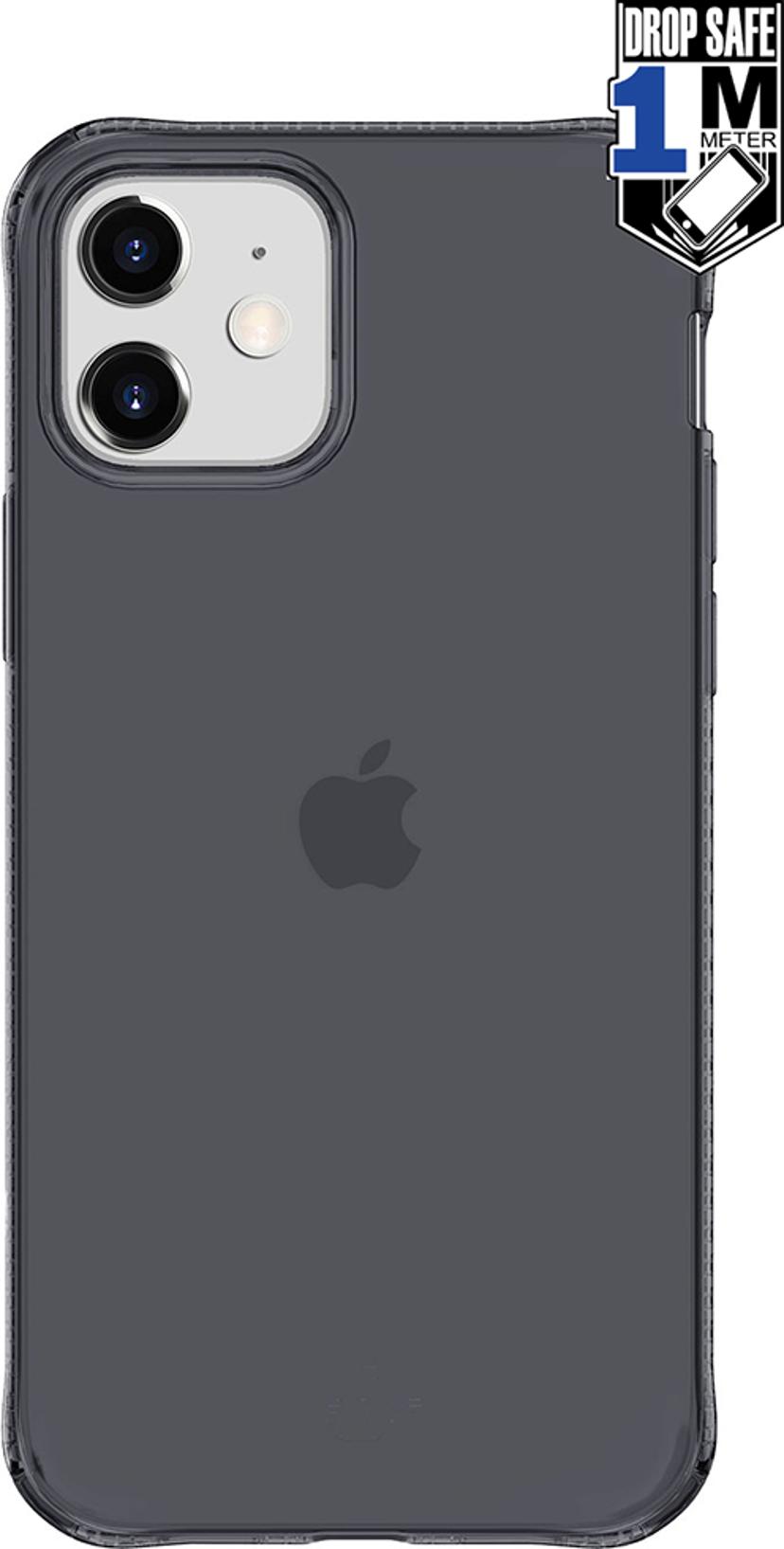 Cirafon Nano Clear Duo Drop Safe iPhone 12, iPhone 12 Pro Läpikuultava, Musta