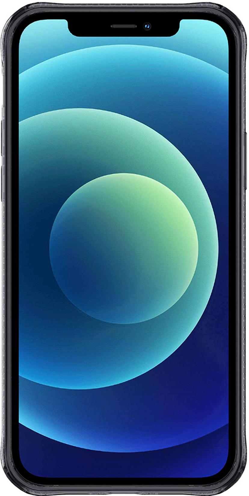Cirafon Nano Clear Duo Drop Safe iPhone 12 Mini Läpikuultava, Musta