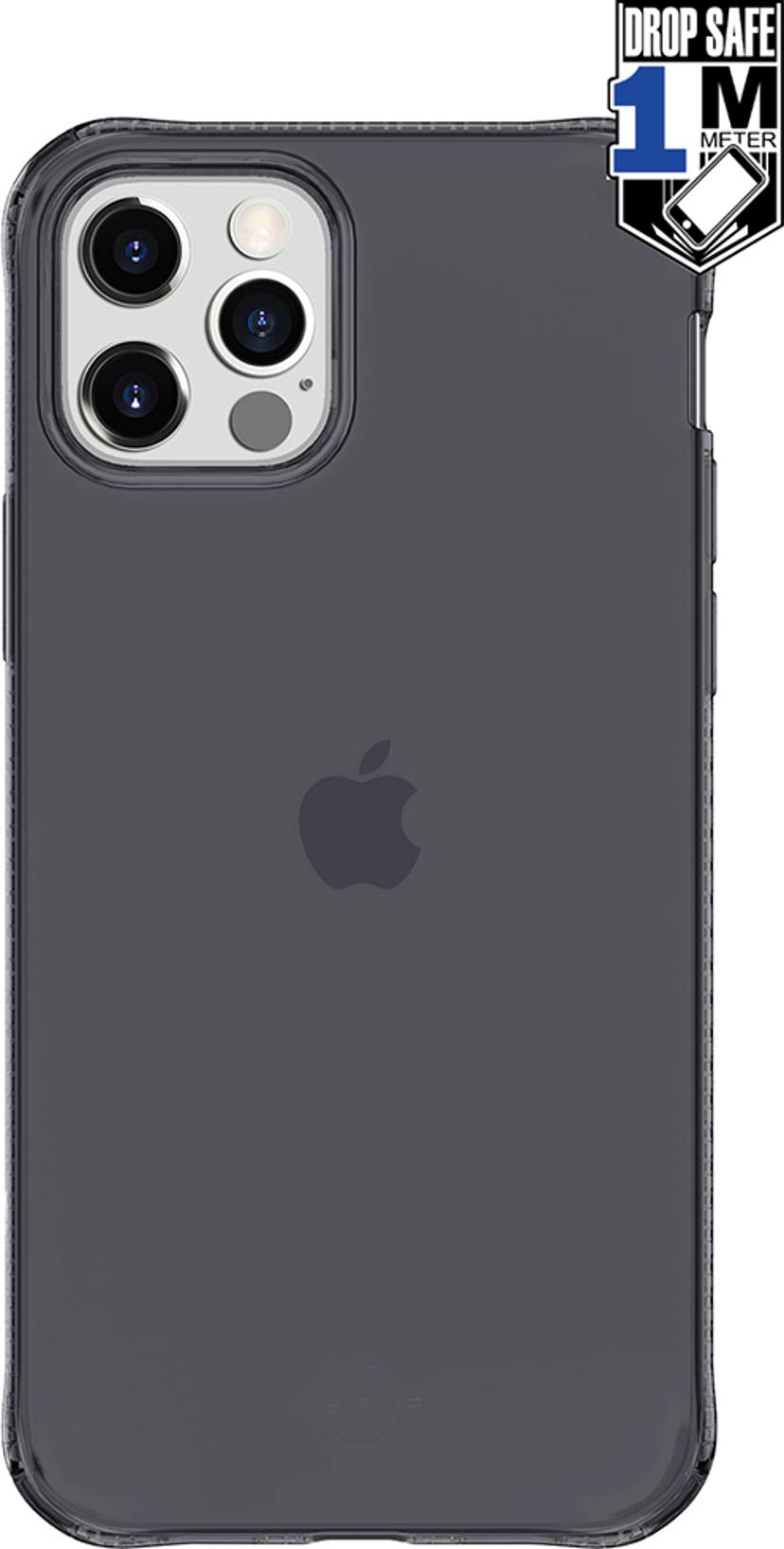Cirafon Nano Clear Duo Drop Safe iPhone 12 Pro Max Läpikuultava musta