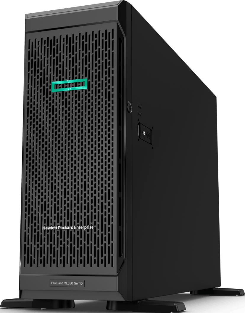 HPE ProLiant ML350 Gen10 - 48GB RAM, 2x240GB SSD, redundant power Xeon Silver, L3 4210R 10-kerne 48GB
