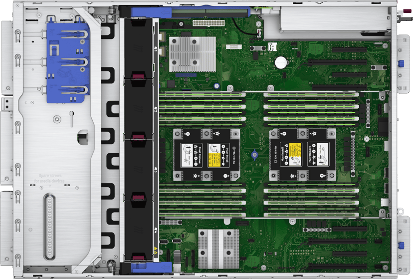 HPE ProLiant ML350 Gen10 - 48GB RAM, 2x240GB SSD, redundant power Xeon Silver, L3 4210R 10-kerne 48GB