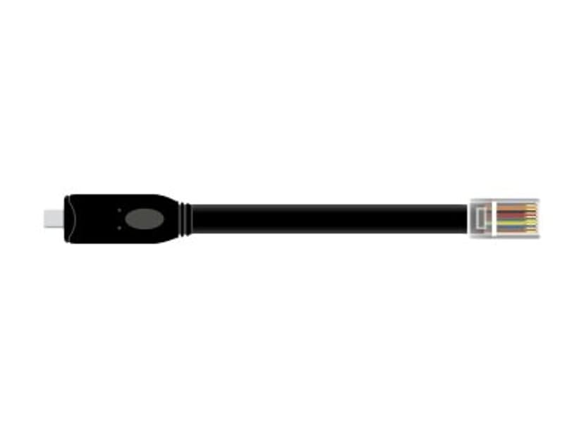 Delock USB-C console cable RJ45 2m USB Type-C RJ45 Musta