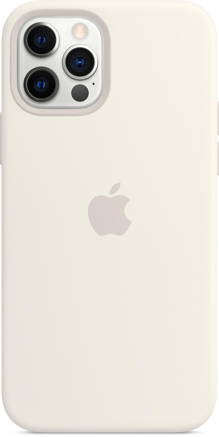 Apple Silicon Case with MagSafe iPhone 12, iPhone 12 Pro Valkoinen