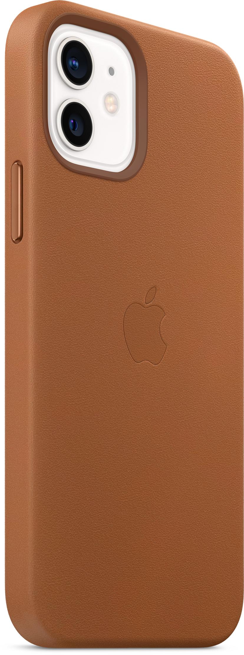 Apple Leather Case with MagSafe iPhone 12, iPhone 12 Pro Saddle brown