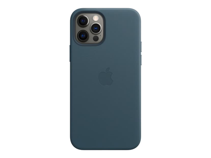 apple iphone 12 leather case baltic blue