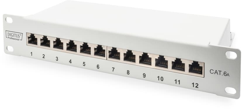 Digitus Patchpanel 12 portar Skärmad (STP) CAT 6a
