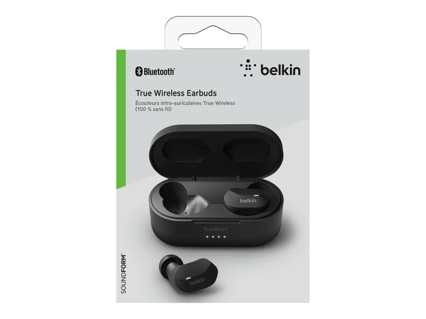 Belkin SoundForm True wireless-hörlurar Svart