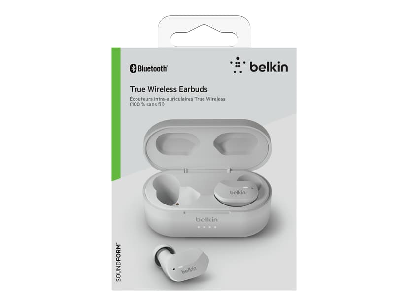 Belkin SoundForm Aidosti langattomat kuulokkeet Valkoinen