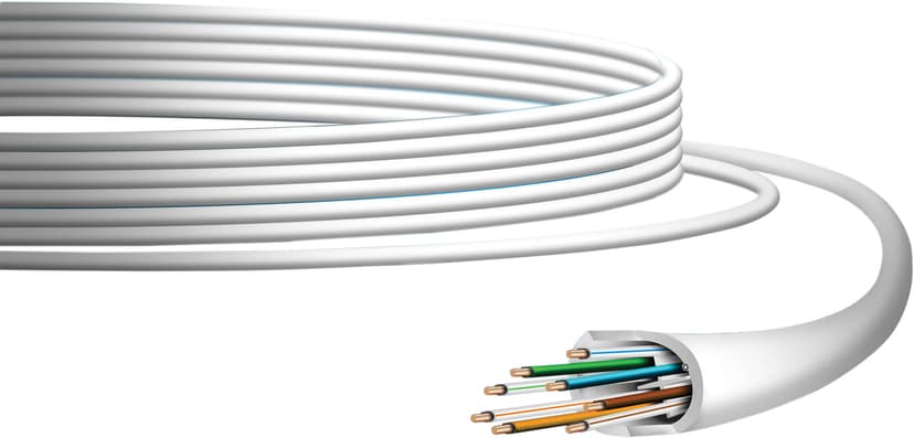 Ubiquiti Bulkkabel CAT 6 Uskjermet tvunnet parkabel (UTP) Hvit 305m