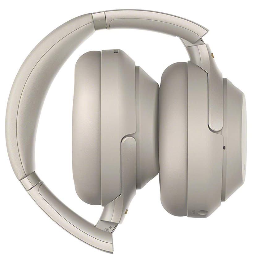 Sony WH-1000XM3 langattomat kuulokkeet mikrofonilla Kuulokkeet 3,5 mm jakkiliitin Hopea