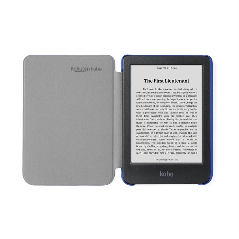 Kobo Rakuten Kobo Basic SleepCover e-kirjan lukijalaitteen suojakotelo 15,2 cm (6") Folio-kotelo Sininen