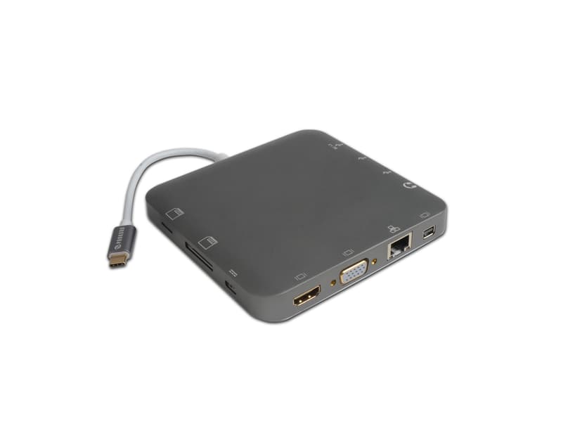 Prokord USB-C telakointiasema, musta USB 3.2 Gen 1 (3.1 Gen 1) Type-C