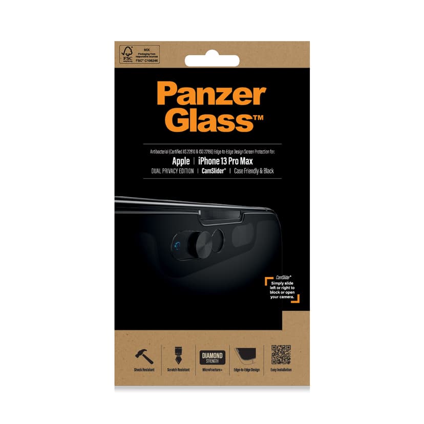 Panzerglass CamSlider Dual Privacy Apple - iPhone 13 Pro Max