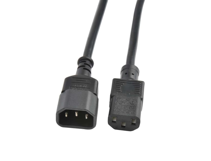 Prokord Power cable 1.8m C14 liitin C13 liitin Musta