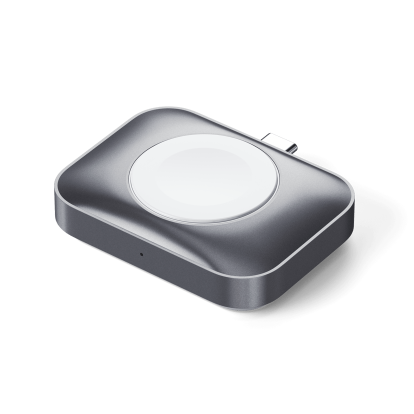 Satechi USB-C Apple Watch/AirPods Charge Hopea, Valkoinen