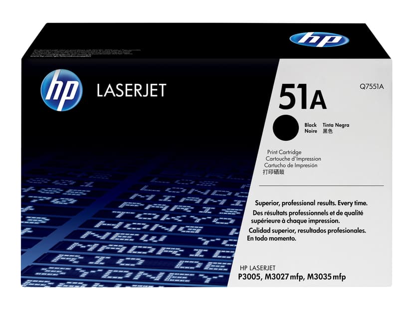 HP Värikasetti Musta 6.5K - Q7551A