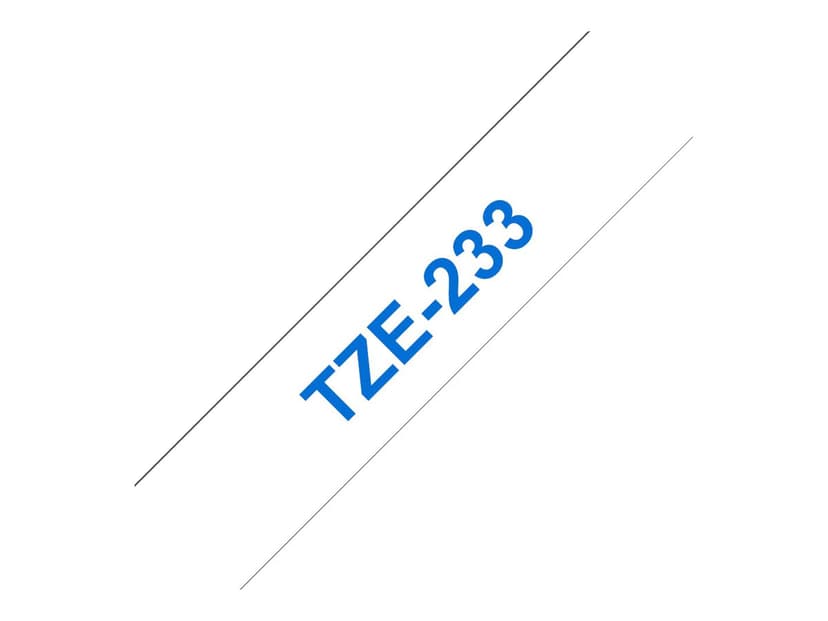 Brother Tape 12mm TZe-233 Sininen/Valkoinen