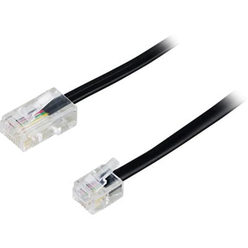 Deltaco DEL-1701S 1m RJ-45 Hane RJ-11 Hane
