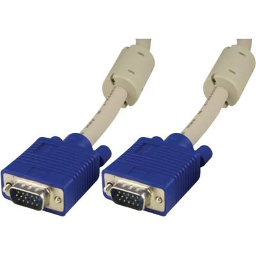 Deltaco Display cable 2m 15 pin HD D-Sub (HD-15) Uros 15 pin HD D-Sub (HD-15) Uros
