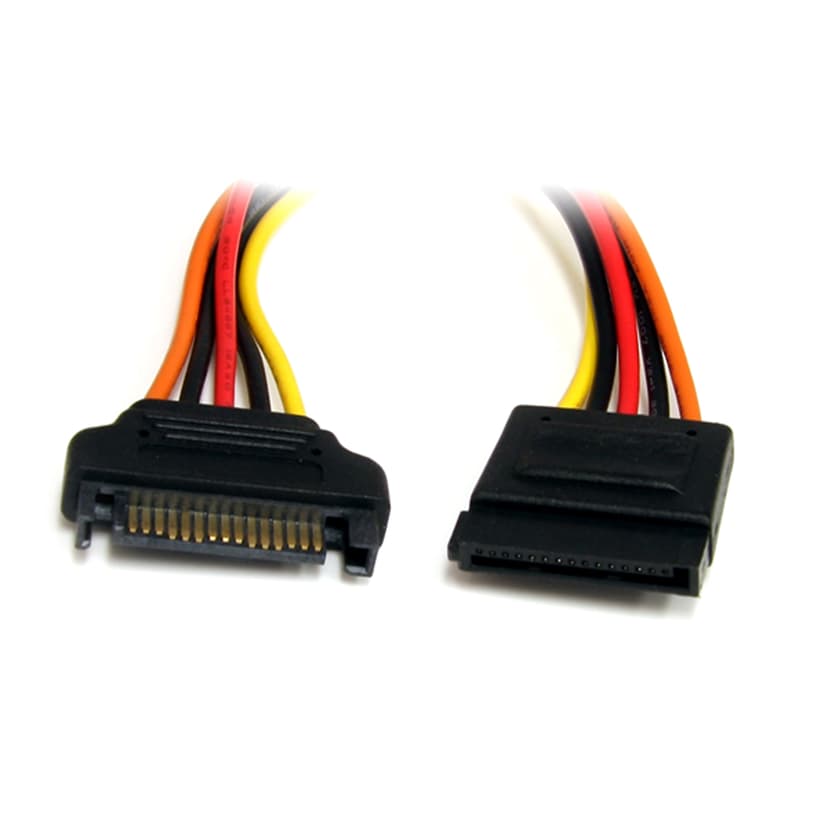 Startech 15 pin SATA Power Extension Cable 3050m 15-pins seriell ATA-strøm Hann 15-pins seriell ATA-strøm Hunn
