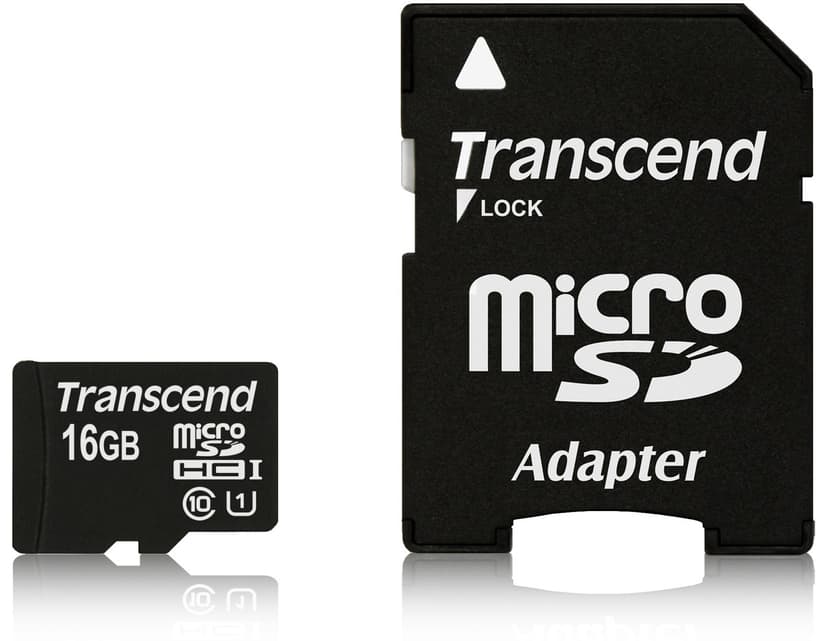 Transcend Flash-Muistikortti 16GB microSDHC