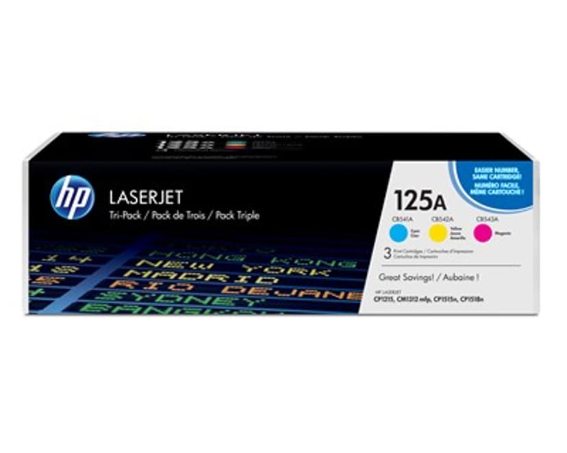 HP Värikasetti Kit 125A (C/Y/M) 1.4K + Värikasetti Musta 125A 2.2K - 5010748631