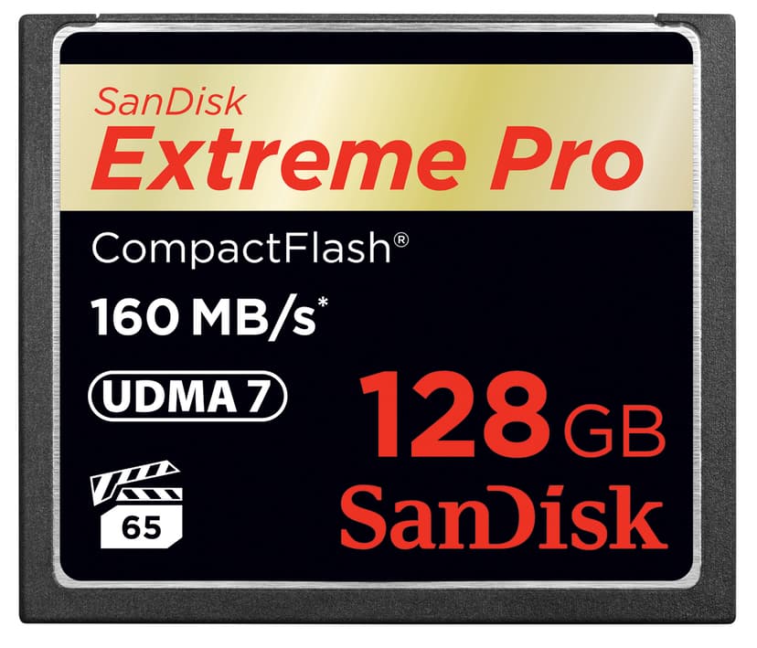 SanDisk Extreme Pro 128GB CompactFlash-kortti