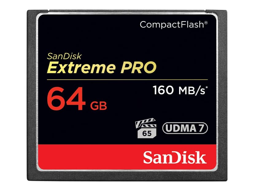 SanDisk Extreme Pro 64GB CompactFlash Kort