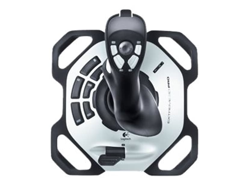 Logitech Extreme 3D Pro Sølv, Sort
