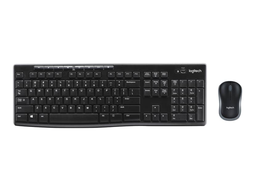 Logitech Wireless Combo MK270 Combo Pohjoismaat Näppäimistö- ja hiiri -pakkaus