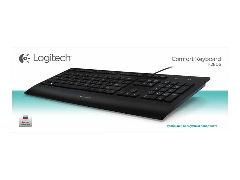 Logitech K280E Langallinen, USB Pohjoismaat Musta Näppäimistö