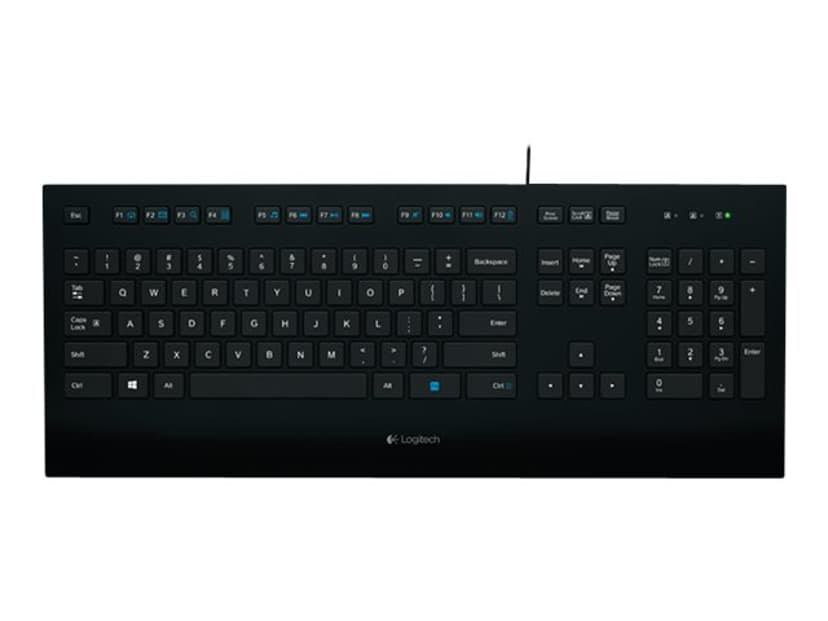 Logitech K280E Langallinen, USB Pohjoismaat Musta Näppäimistö