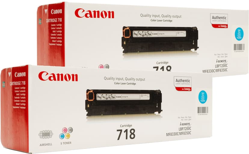 Canon Värikasetti Musta 3,4k Type 718 2-Pack